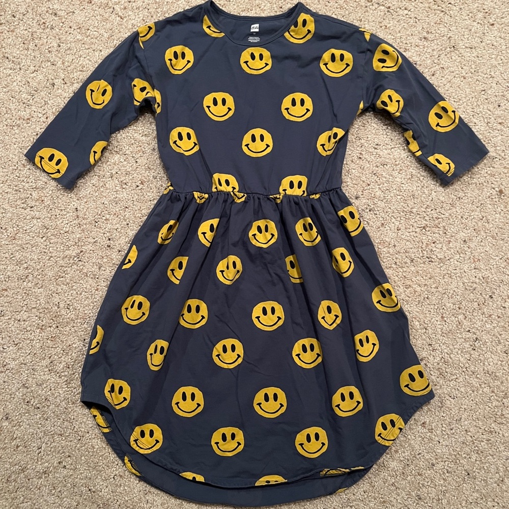 Tea Collection girls’ smiley dress